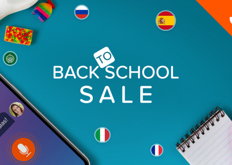 Back to School Sale: 50% OFF to Get Back on Track and Learn Languages Fast