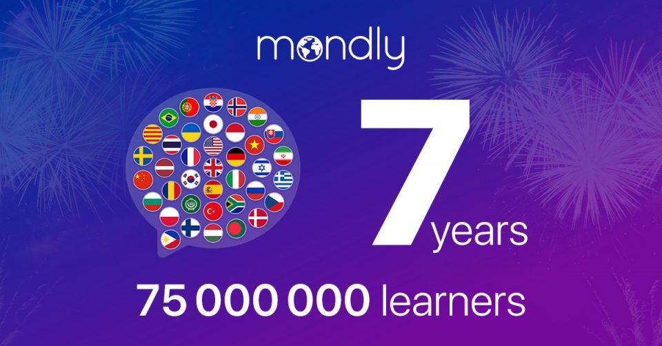 Mondly Celebrates Its 7th Anniversary With 75 Million Learners Worldwide