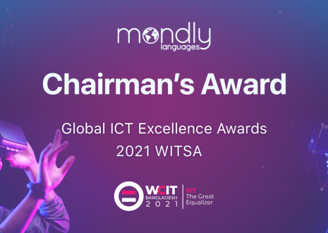 Mondly Wins Chairman’s Award at 2021 WITSA Global ICT Excellence Awards